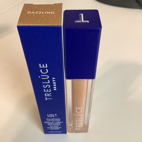 Tresluce Beauty Lip B Like Plumping Lip Gloss Dazzling New In Box - Picture 1 of 3